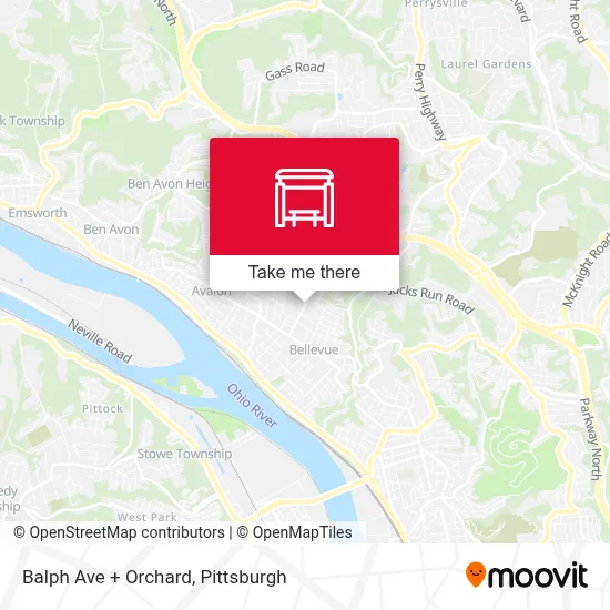 Balph Ave + Orchard map