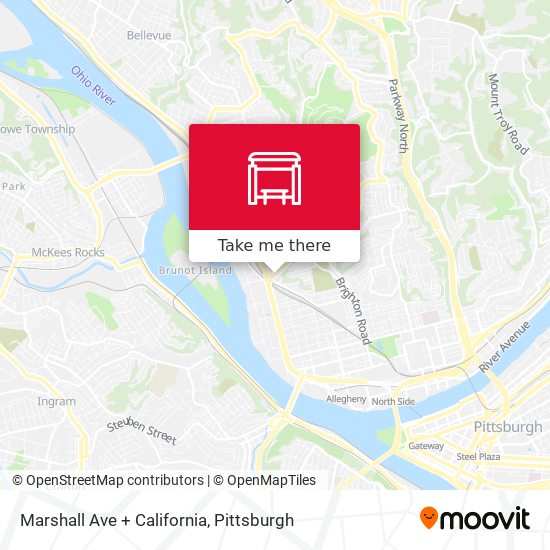 Marshall Ave + California map