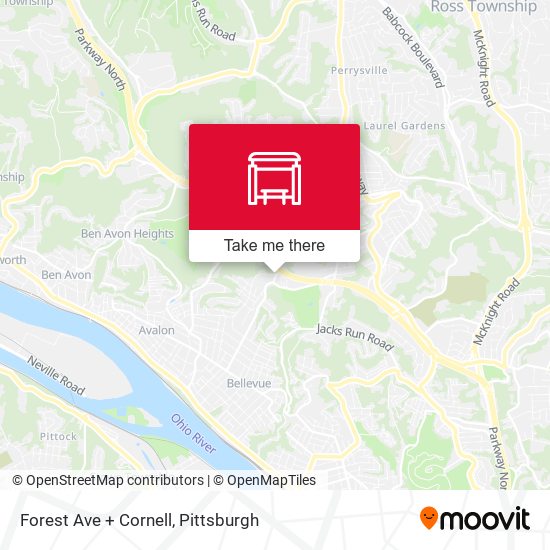 Mapa de Forest Ave + Cornell