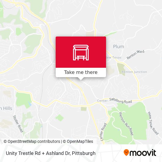 Unity Trestle Rd + Ashland Dr map