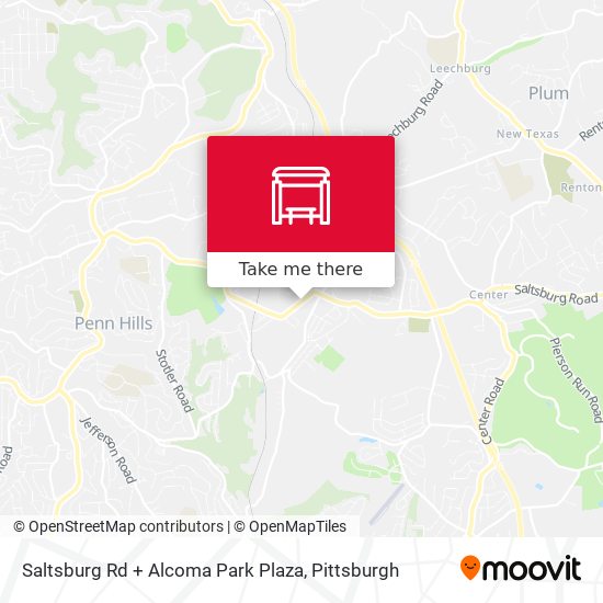 Mapa de Saltsburg Rd + Alcoma Park Plaza