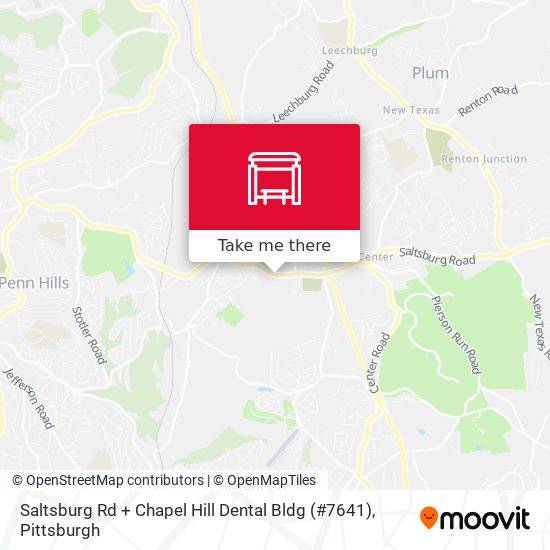 Mapa de Saltsburg Rd + Chapel Hill Dental Bldg (#7641)
