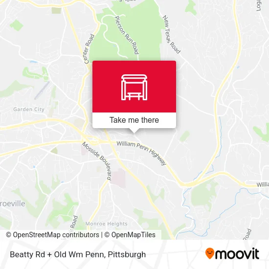 Mapa de Beatty Rd + Old Wm Penn