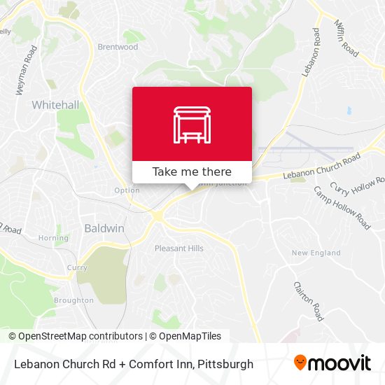 Mapa de Lebanon Church Rd + Comfort Inn