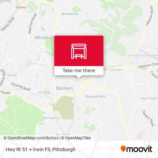 Mapa de Hwy Rt 51 + Irwin FS