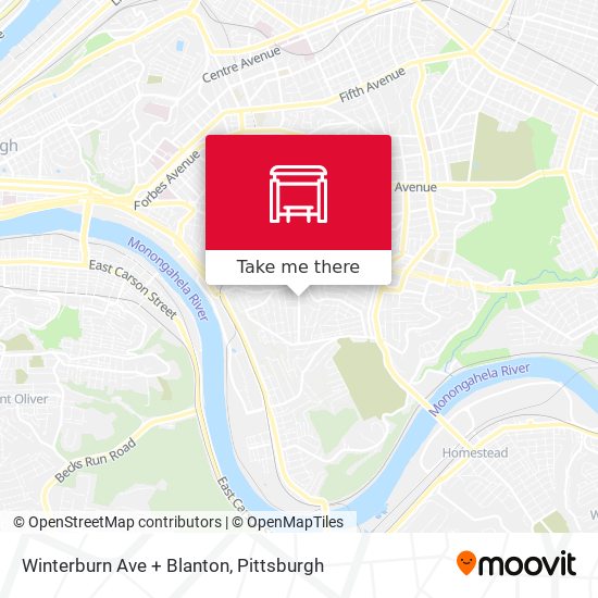 Winterburn Ave + Blanton map