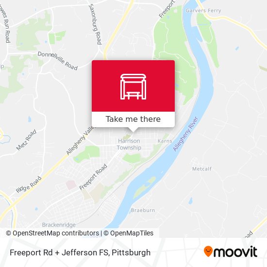 Freeport Rd + Jefferson FS map