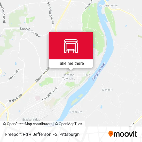 Mapa de Freeport Rd + Jefferson FS