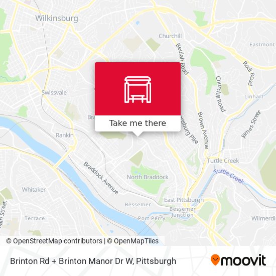 Brinton Rd + Brinton Manor Dr W map