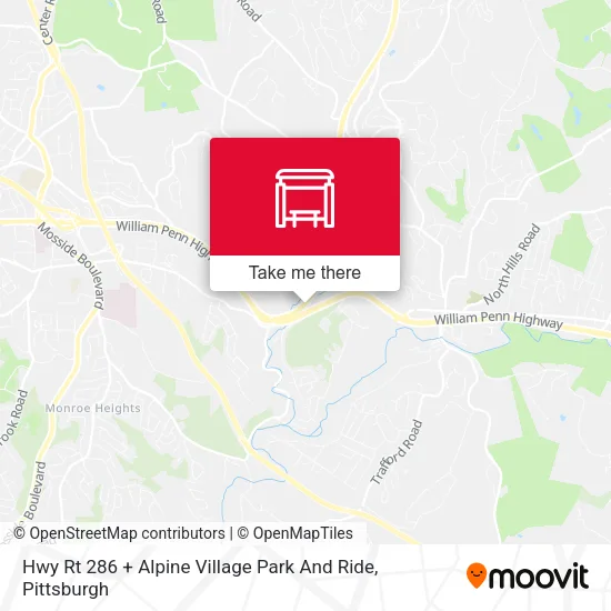 Mapa de Hwy Rt 286 + Alpine Village Park And Ride