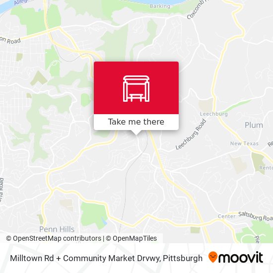 Milltown Rd + Community Market Drvwy map
