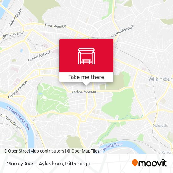 Mapa de Murray Ave + Aylesboro