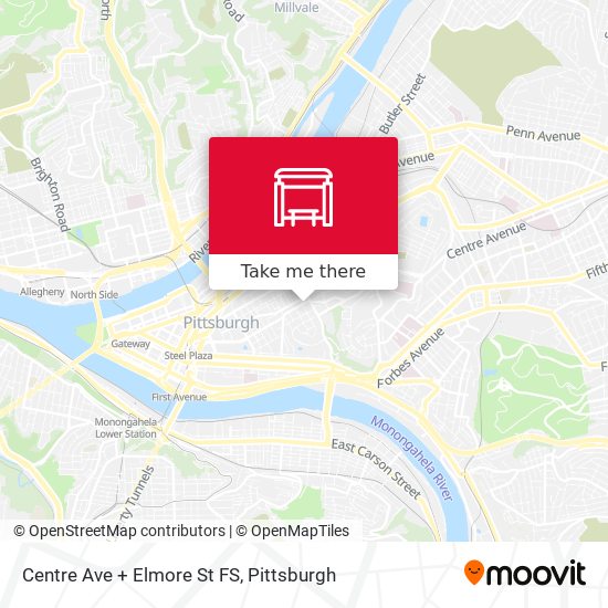 Centre Ave + Elmore St FS map