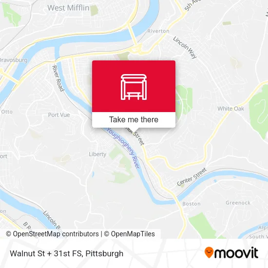 Walnut St + 31st FS map