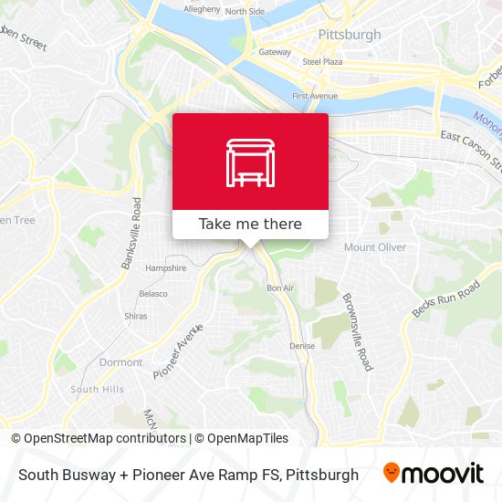 South Busway + Pioneer Ave Ramp FS map