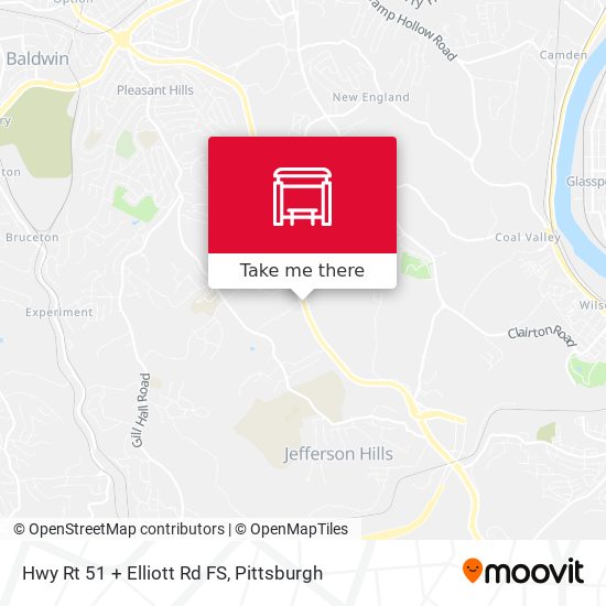 Hwy Rt 51 + Elliott Rd FS map