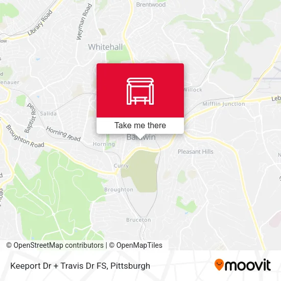 Keeport Dr + Travis Dr FS map