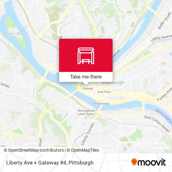 Mapa de Liberty Ave + Gateway #4