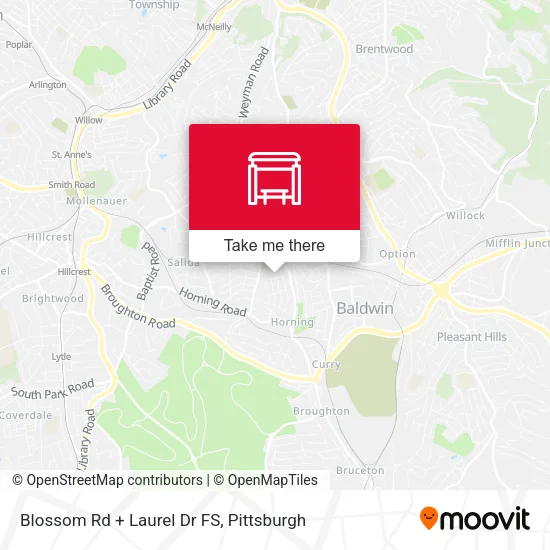 Mapa de Blossom Rd + Laurel Dr FS
