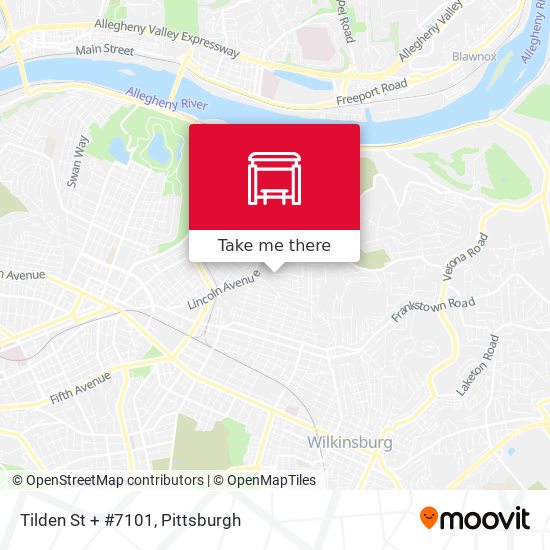 Mapa de Tilden St + #7101