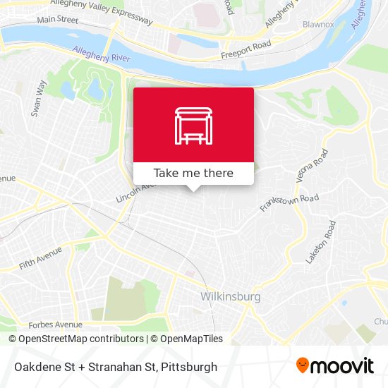 Oakdene St + Stranahan St map