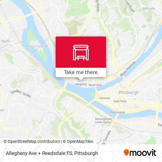 Allegheny Ave + Reedsdale FS map