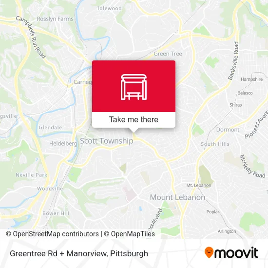 Greentree Rd + Manorview map