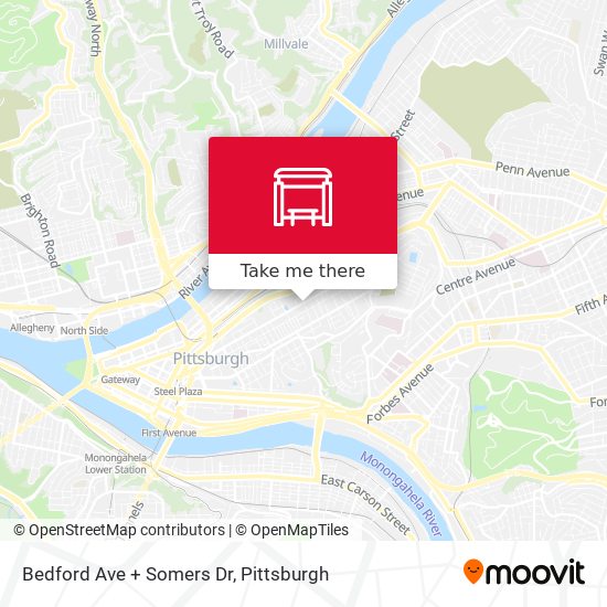 Mapa de Bedford Ave + Somers Dr