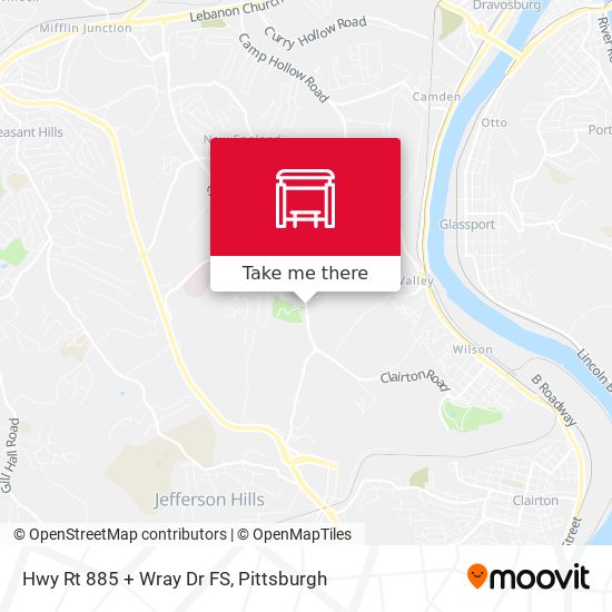 Mapa de Hwy Rt 885 + Wray Dr FS