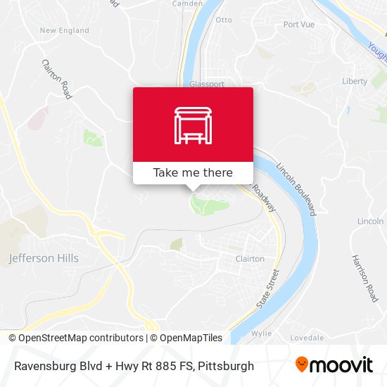 Ravensburg Blvd + Hwy Rt 885 FS map