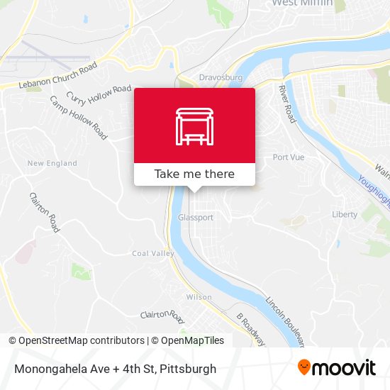 Mapa de Monongahela Ave + 4th St
