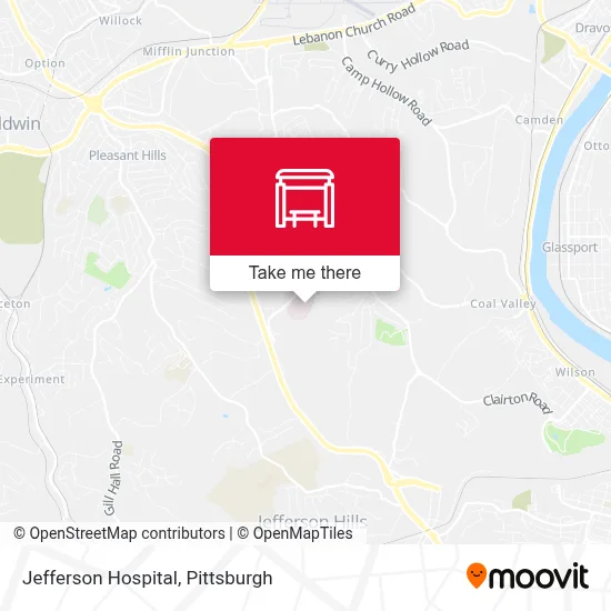 Jefferson Hospital map
