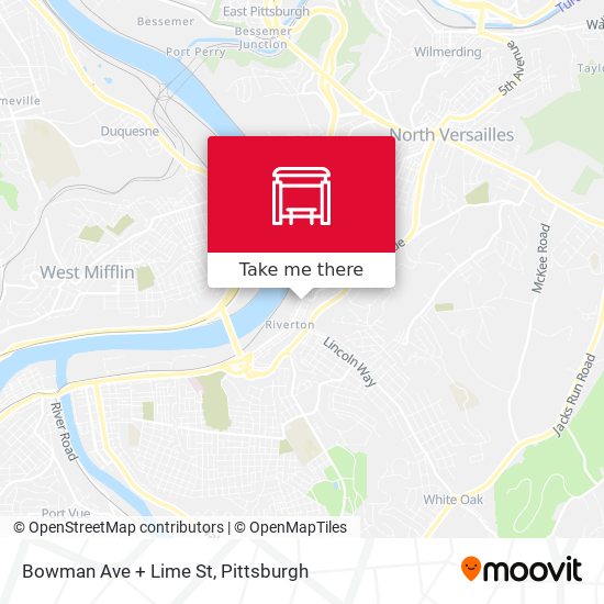 Bowman Ave + Lime St map
