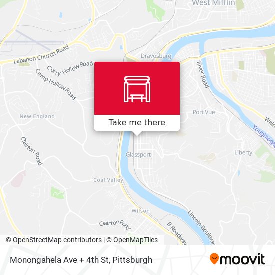 Mapa de Monongahela Ave + 4th St