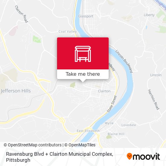Ravensburg Blvd + Clairton Municipal Complex map