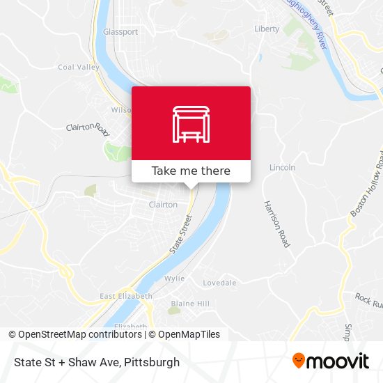 State St + Shaw Ave map