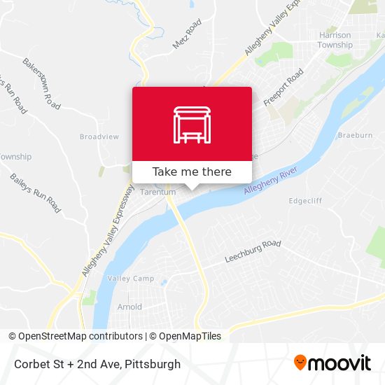 Mapa de Corbet St + 2nd Ave