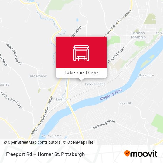 Freeport Rd + Horner St map