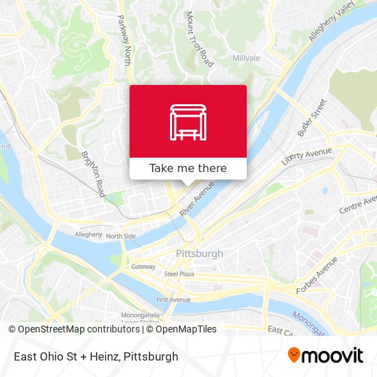 East Ohio St + Heinz map