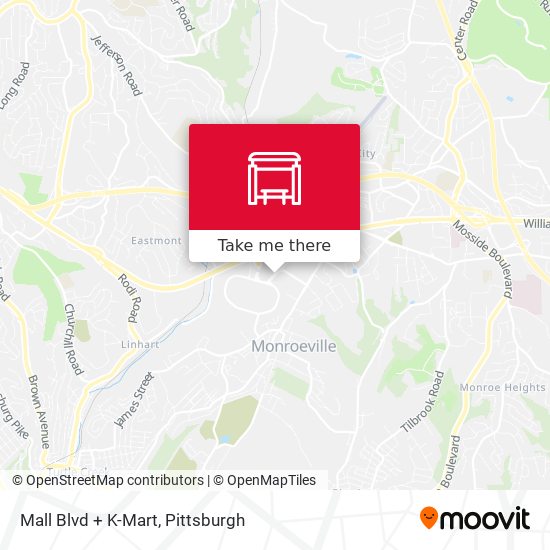 Mall Blvd + K-Mart map