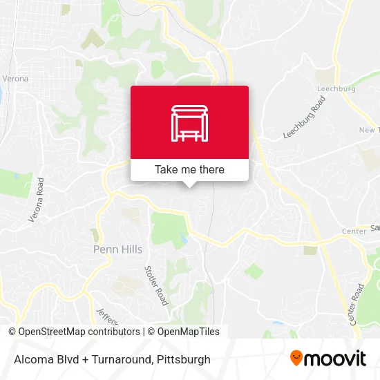Mapa de Alcoma Blvd + Turnaround