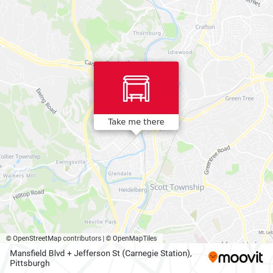 Mapa de Mansfield Blvd + Jefferson St (Carnegie Station)