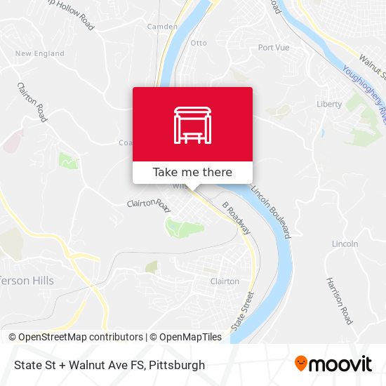 State St + Walnut Ave FS map