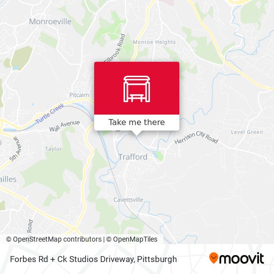 Forbes Rd + Ck Studios Driveway map