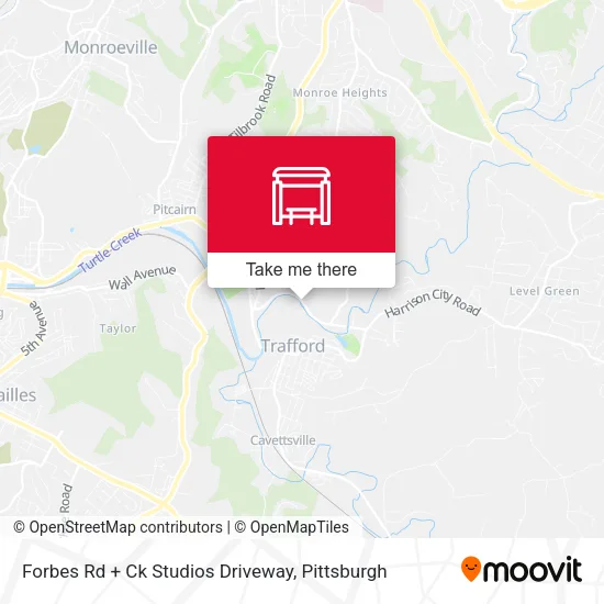 Forbes Rd + Ck Studios Driveway map