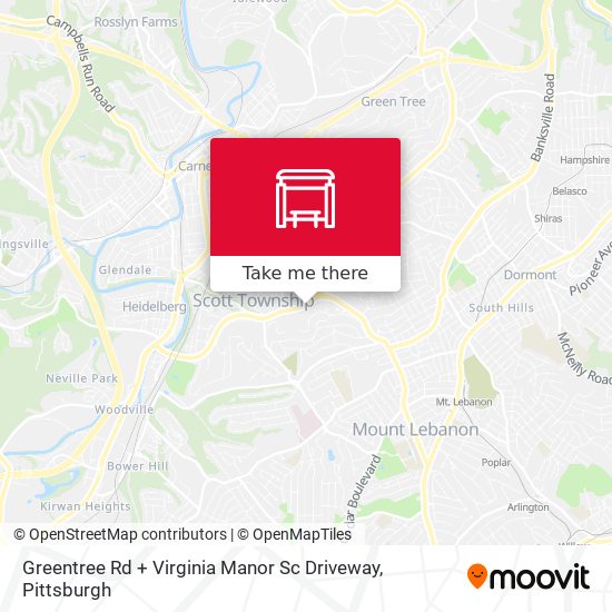 Greentree Rd + Virginia Manor Sc Driveway map