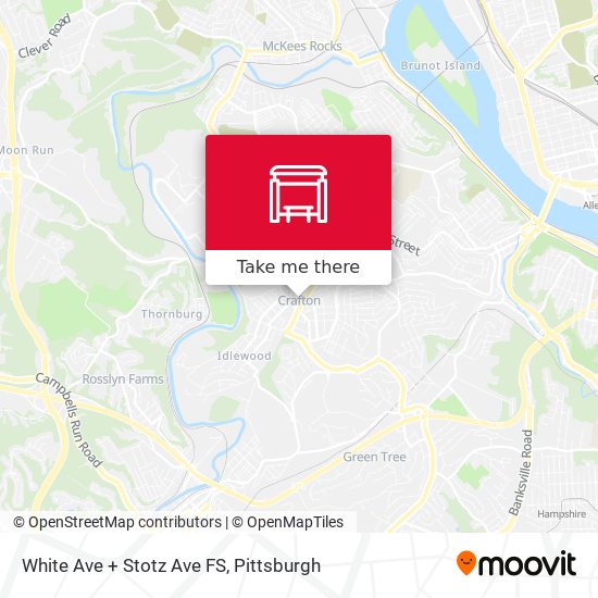 White Ave + Stotz Ave FS map