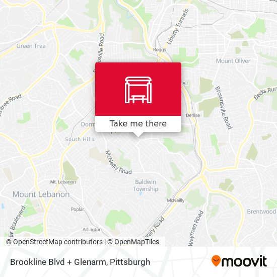 Mapa de Brookline Blvd + Glenarm