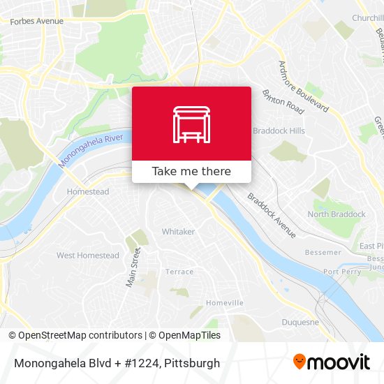 Monongahela Blvd + #1224 map