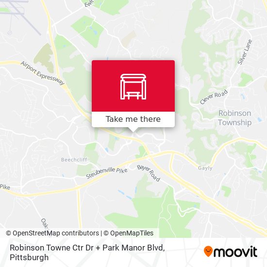 Robinson Towne Ctr Dr + Park Manor Blvd map